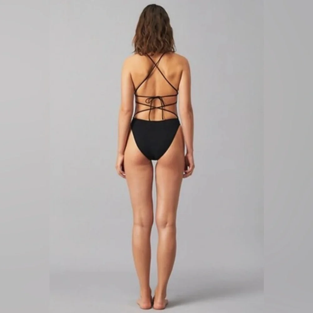 Tory Burch black one piece swimsuit XS - Picture 5 of 6